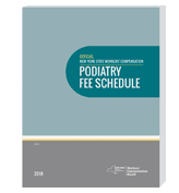 image of  Revised Official NY State Workers’ Compensation Medical Fee Schedule (Podiatry Booklet)