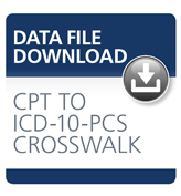 image of CPT&lt;sup class=&quot;specialChar&quot;>&amp;reg;&lt;/sup> to ICD-10-PCS Crosswalk