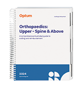 image of 2024 Coding Companion® for Orthopaedics: Upper – Spine &amp; Above (Spiral)