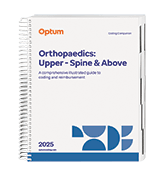 image of  Coding Companion&lt;sup class=&quot;specialChar&quot;>&amp;reg;&lt;/sup> for Orthopaedics: Upper – Spine &amp; Above (Spiral)