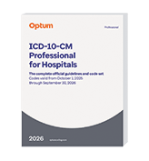 image of  ICD-10-CM Professional for Hospitals with Guidelines (Softbound)