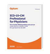 image of  ICD-10-CM Professional for Physicians with Guidelines (Softbound)